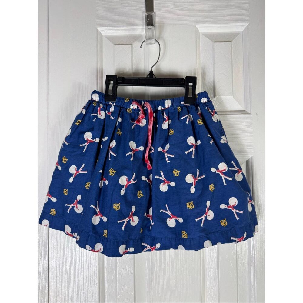 Mini Boden Girls Band Print Skirt Size 7/8